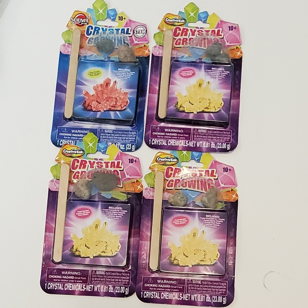 Crystal Growing- by Creative Kids Lot of 4